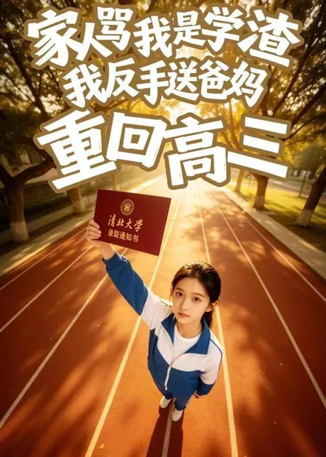 家人骂我是学渣，我反手送爸妈重回高三封面图