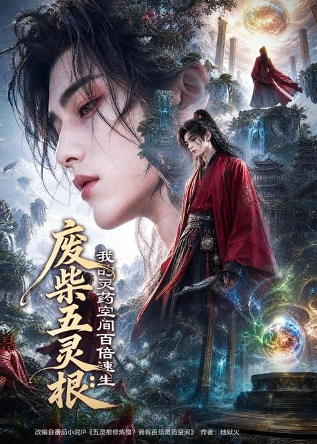 废柴五灵根：我的灵药空间百倍速生封面图