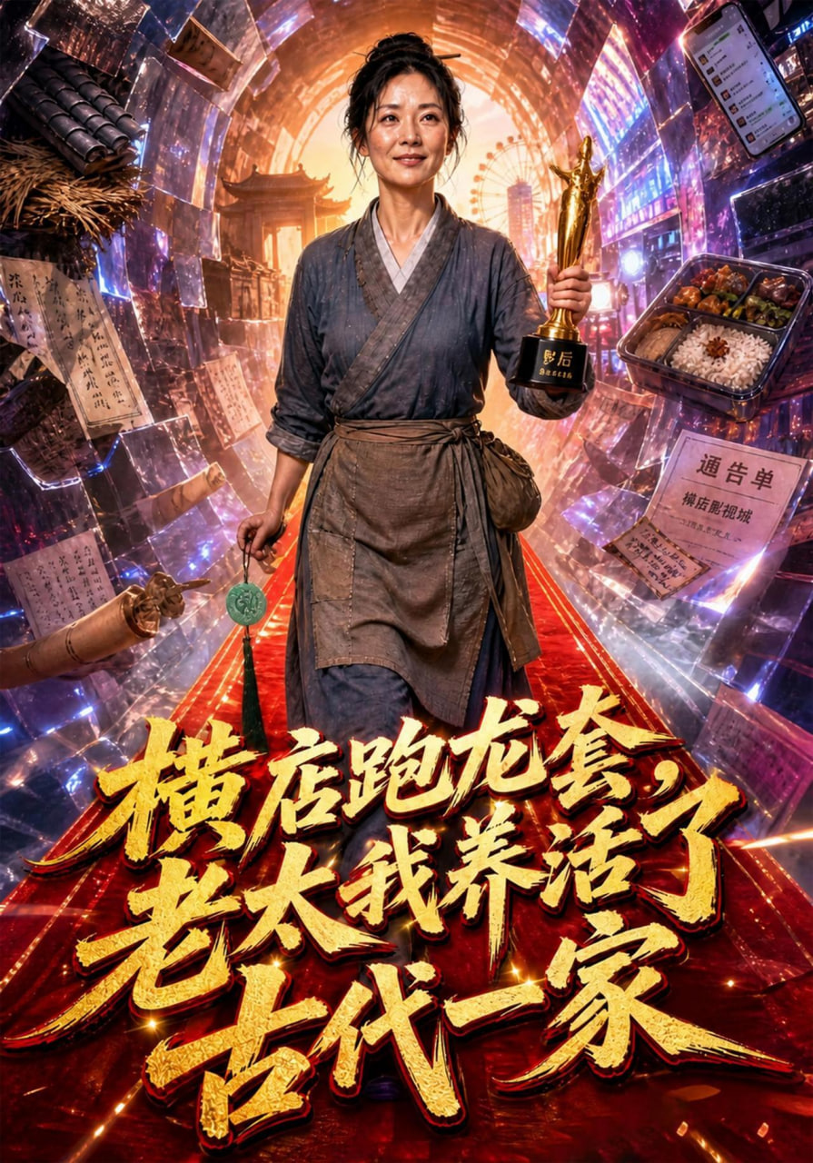 横店跑龙套，老太我养活了古代一家海报