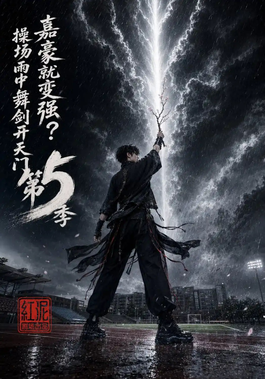 嘉豪就变强?操场雨中舞剑开天门第5季