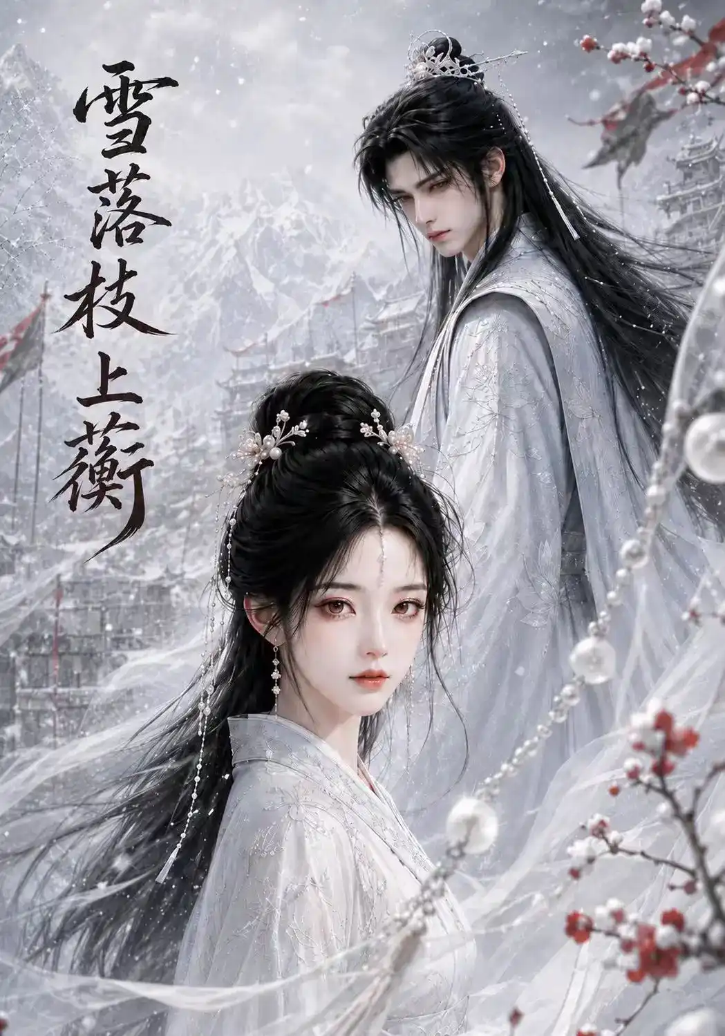 雪落枝上蘅