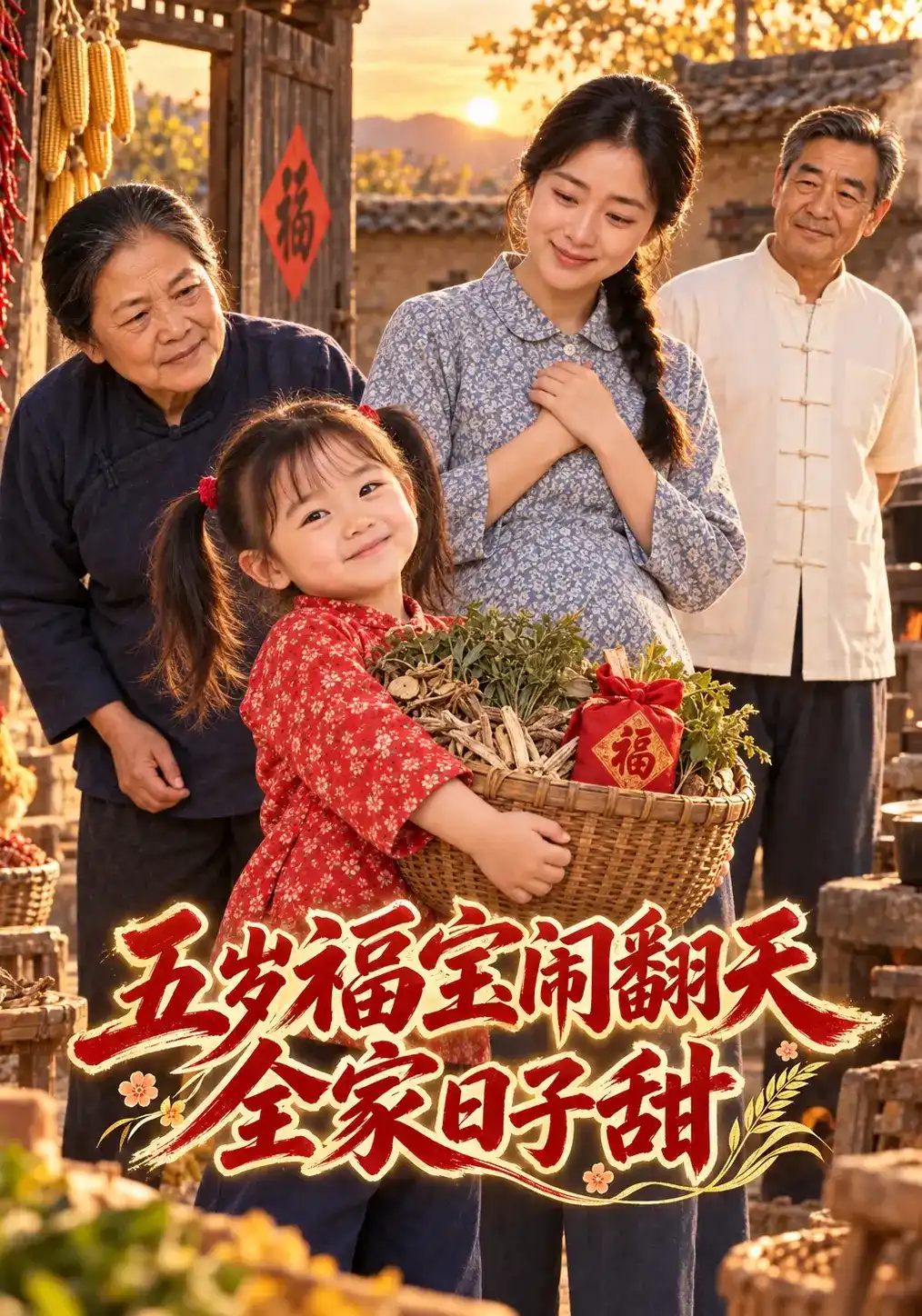 五岁福宝闹翻天，全家日子甜海报